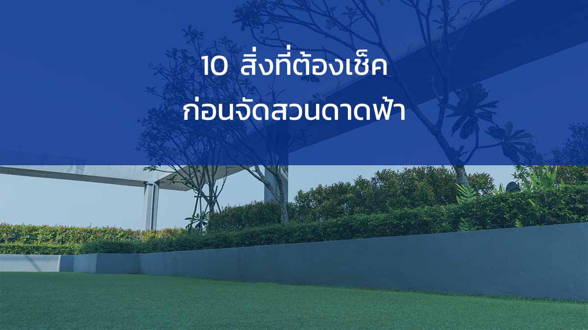 10 สิ่งที่ต้องเช็ค ก่อนจัดสวนดาดฟ้า